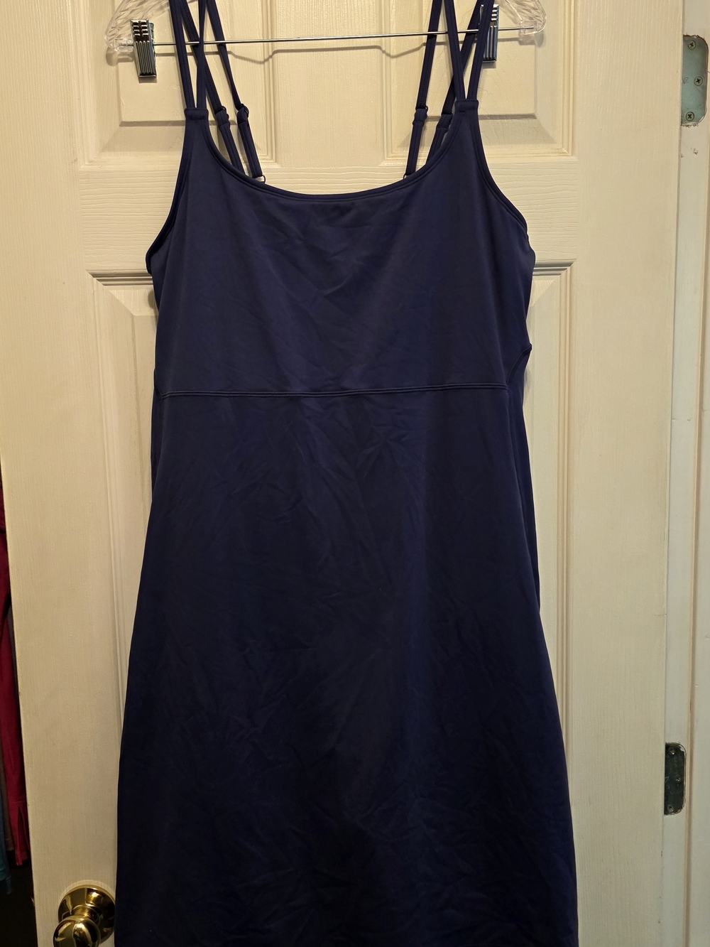 Universal Standard Sz L (22-24) Game Deep Navy Double-Strap Active Dress
